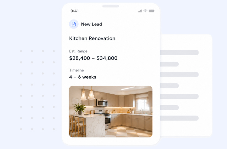 Sample lead brief on mobile